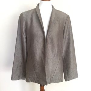 Eileen Fisher Silk Blend Lightweight Jacket Large